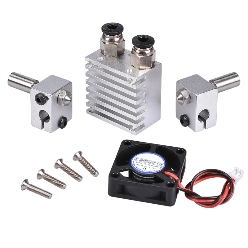 2 в Внешний экструдер цельнометаллический комплект Hotend для 3D Chimera двухцветный