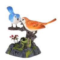 simulated chirping dancing birds realistic motion sensor singing moving toy with pen holder