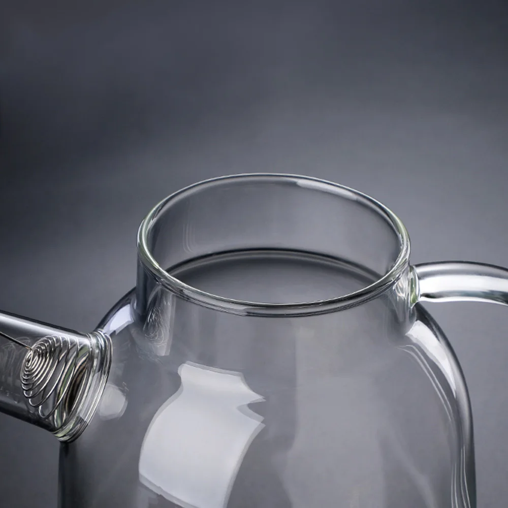 

Big Transparent Borosilicate Glass Teapot Water Jug Heat-Resistant Large Clear Kung Fu Tea Pot Decanter For Water For Lemonade