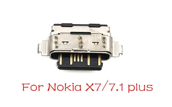 For Nokia 7.1 Plus Разъем Micro Usb для зарядки порт Jack для Nokia 3 6 7 Plus 8 6,1 7,1 5,1 Plus X5 X6 X7 запасные части - Цвет: For Nokia 7.1 Plus