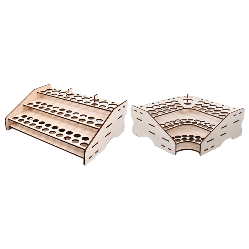 Деревянный 3 слоя бутылка с пигментом выдвижными ящиками для хранения