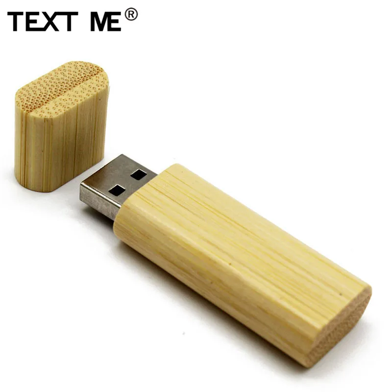 Usb флеш-накопитель с логотипом бамбукового ореха 4 ГБ 8 16 32 64 usb 2 0 5 цветов на заказ