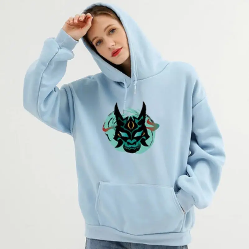 

Genshin Impact Anime Xiao Print Men Sweatshirts Women Streetwear Tracksuits Oversized Pullovers Harajuku Kpop Boys Girls Clothes