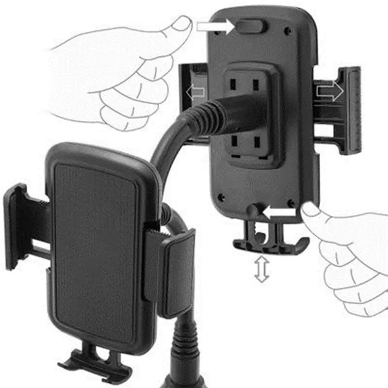 

2021 New Universal Adjustable Cup Holder Car Mount Bracket Stand Cradle for Mobile Phone