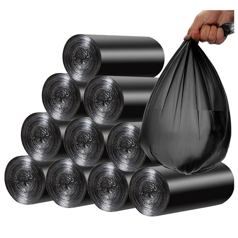 

200Pcs/10 Roll Garbage Bags 45X50cm Household Disposable Plastic Trash Bags Home Storage Bag 5-7 L Cleaning Waste Bag