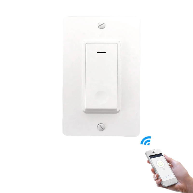 GTBL Американский кнопочные переключатели Wi-Fi Смарт настенный светильник Диммер