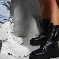 big size 35 43 brand new ladies ins hot chunky heels boots fashion zip solid ankle boots women 2020 party office shoes woman