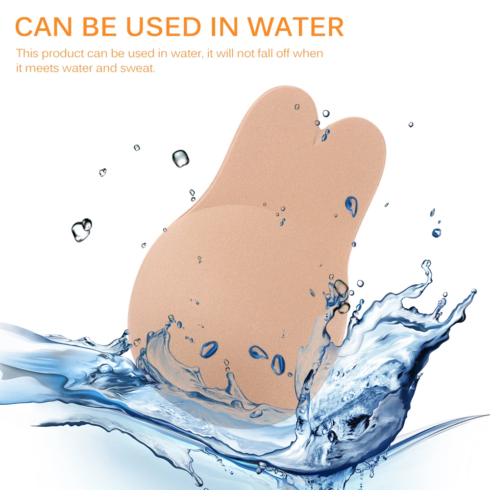 2 пары, Женский Невидимый натуральный цвет, лента, наклейка на груди, бюстгальтер с пуш-ап эффектом, бикини, невидимый клейкий бюстгальтер, сексуальное нижнее белье