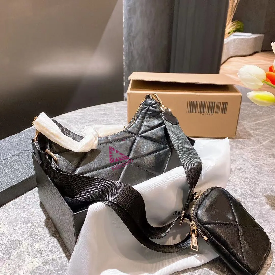 

Hiboom 2021 Fashion Design Split cow leather HOBO bag Luxury Brand Design Cross body Handbag Totes Duplings bags Spring Outside