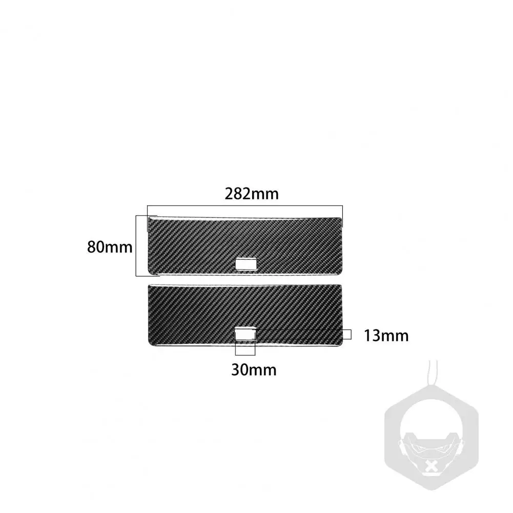

2Pcs Storage Holder Sticker Protective Stick Carbon Fiber Self Adhesive Storage Box Panel Cover for Nissan 350Z 2003-2009