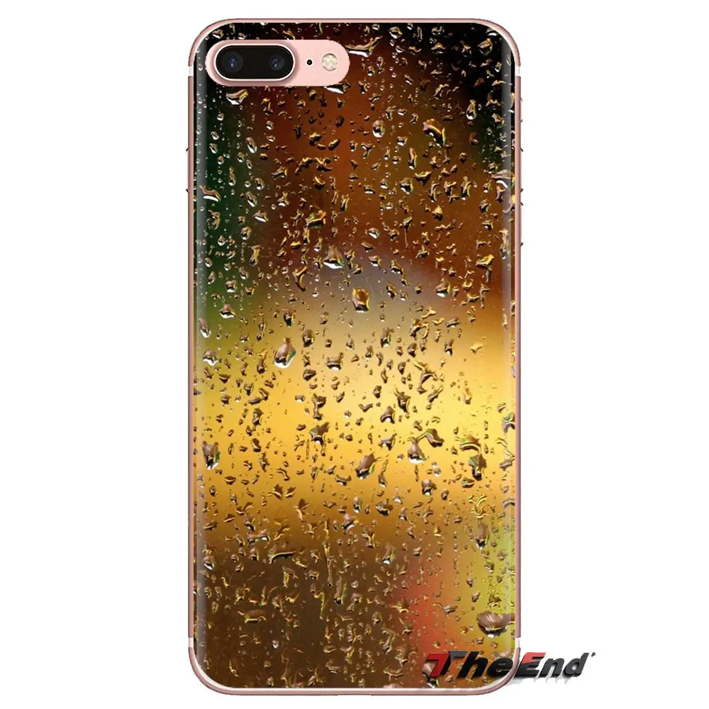 Для iPhone XS Max XR X 4 4s 5 5S 5C SE 6 6S 7 8 Plus samsung Galaxy J1 J3 J5 J7 A3 A5 капельки воды мягкий прозрачный