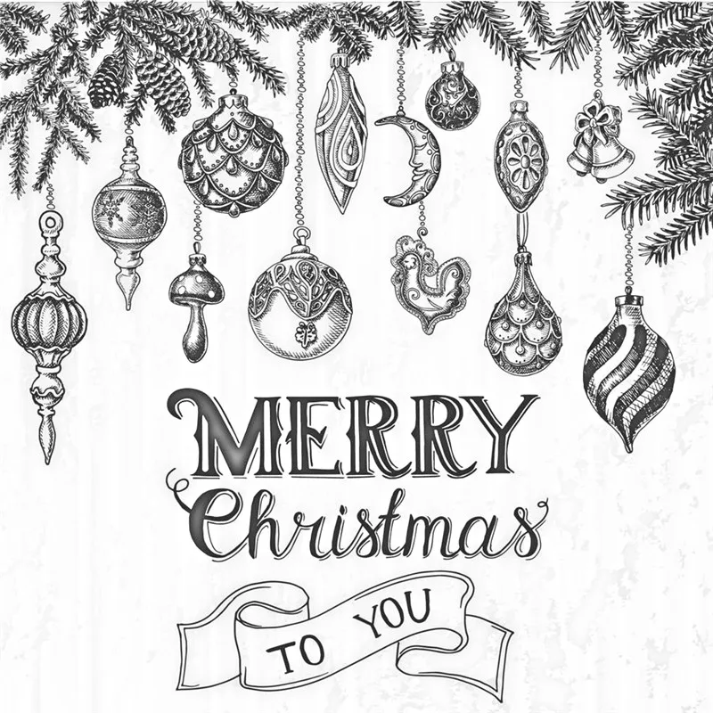 Новинка 2021 рождественские прозрачные штампы скрапбукинг подарок лось