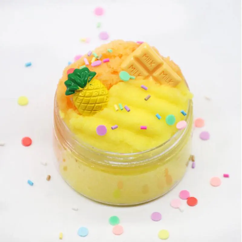 Антистресс сделай сам Искусственный шоколадный чип Цветной Лизун шпатлевка