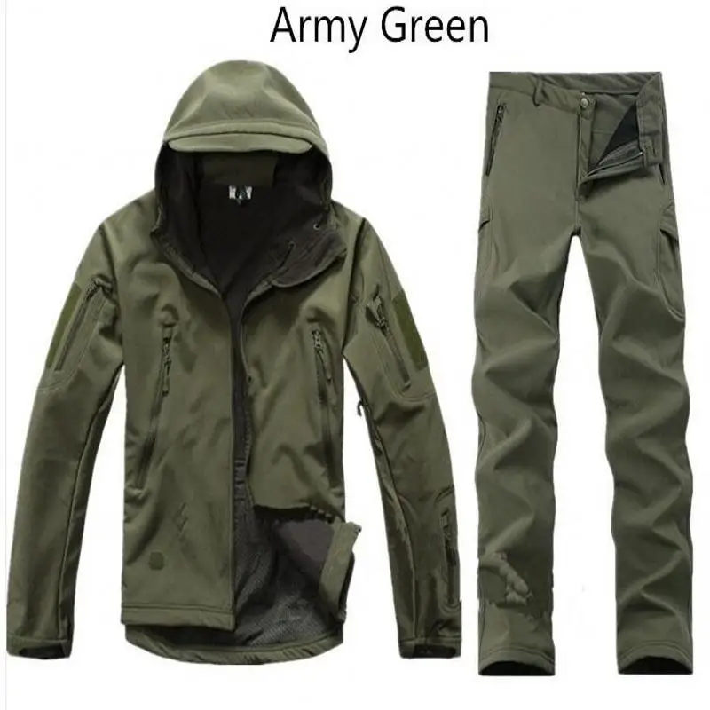 Мужская камуфляжная куртка TAD V4 для активного отдыха и охоты из кожи акулы с