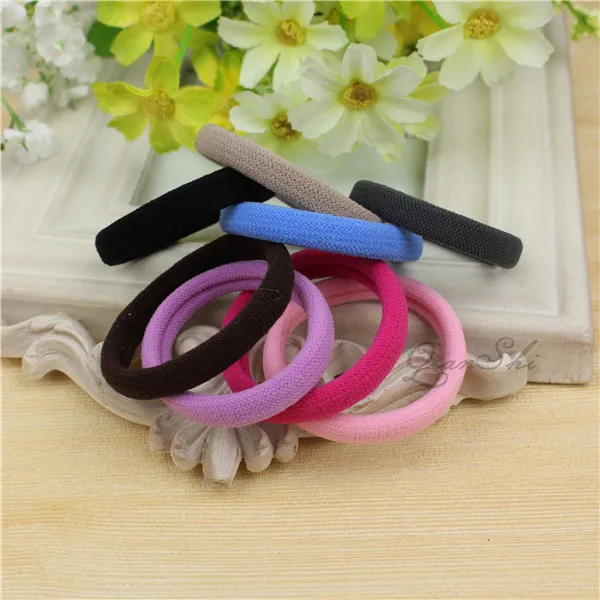 

New 10pcs/Lot Girls Candy Colors 4.5 CM Rubber Bands Children Elastic Hair Bands Ponytail Holder Kids Hair Accessories NS9069