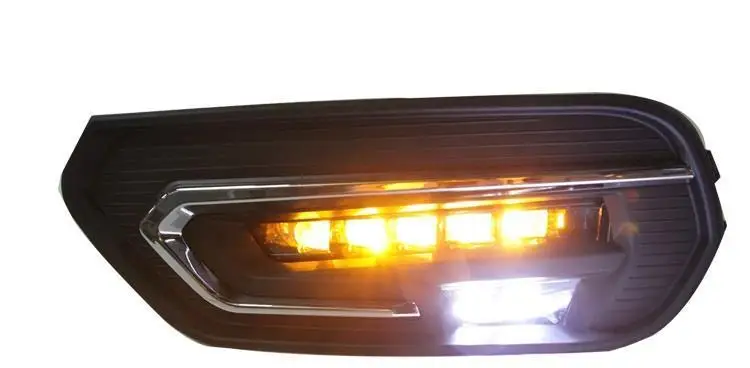 Drl Automovil Cob дневные ходовые авто лампы Автомобильные светодиодные фары передние противотуманные задние Автомобильные фары в сборе 17 для Honda Avancier