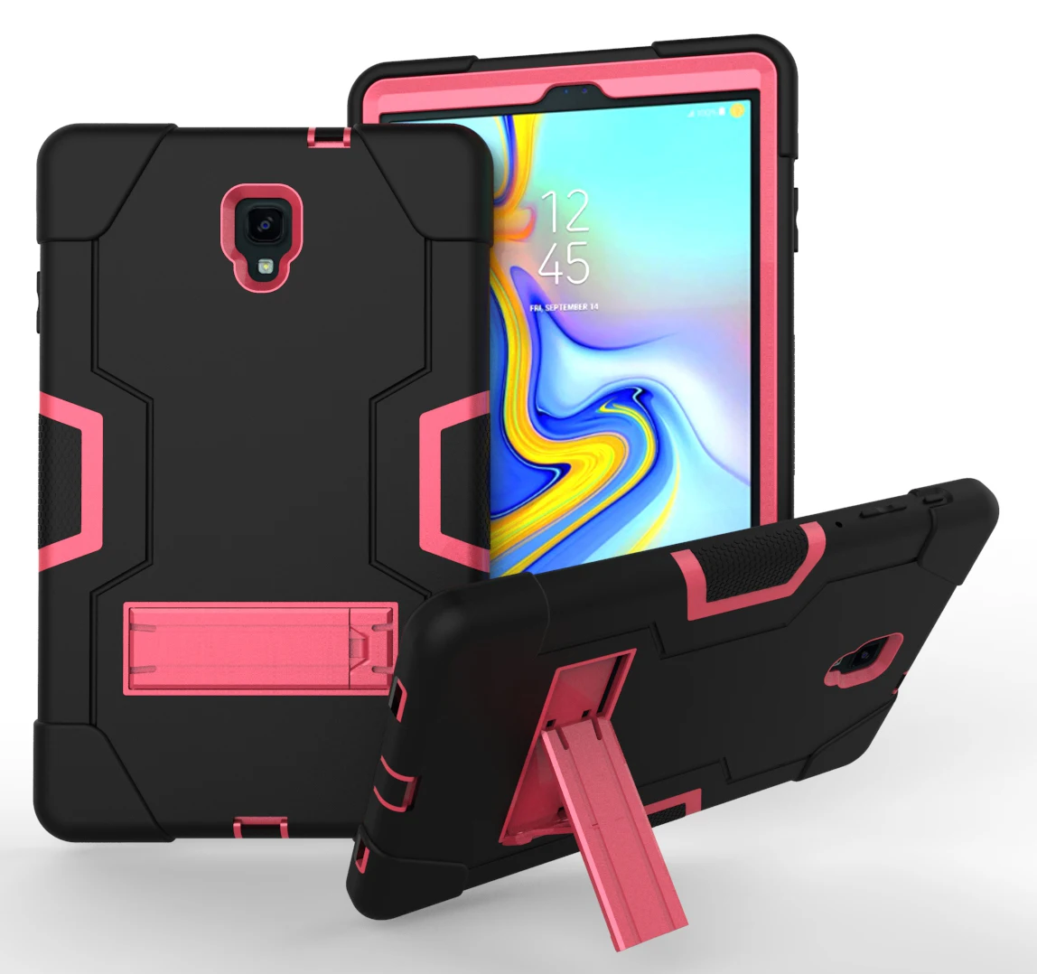 T590 T595 black rose Для samsung Galaxy Tab A 10,5 чехол детский силиконовый SM T590 T595 Чехол ударопрочный чехол-подставка для samsung Tab A 10. 5 T597 чехлы - Цвет: T590 T595 black rose