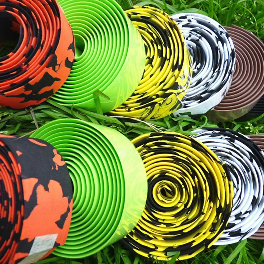 

Colorful Cycling Handle Belt Bike Bicycle Cork Handlebar Tape Wrap +2 Bar Plugs Road Bike Handlebar Bicycle Parts 10 Cn(origin)
