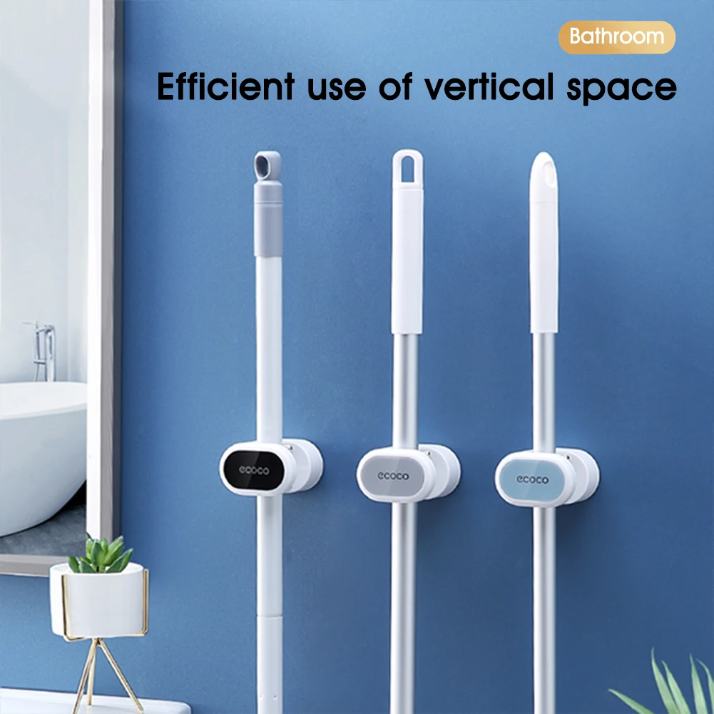 

Wall Mounted Mop Broom Holder Organizer Broom Bathroom Kitchen Laundry Organizer Storage Hooks Ideal Tools Hanger Storage Rack