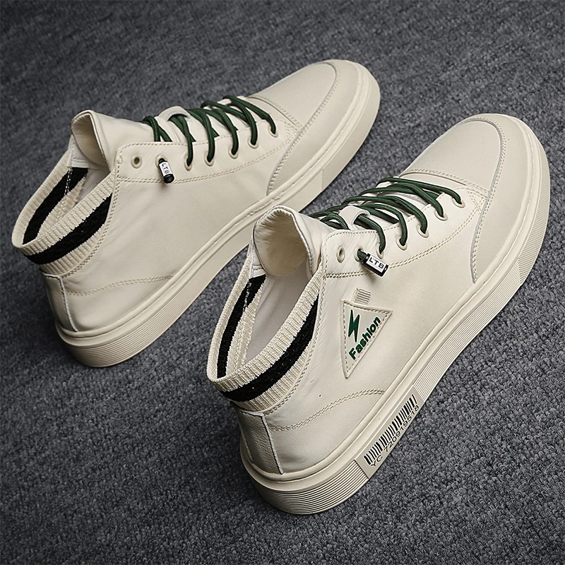 

sneakers leather wear leisure hot black male slip Casual mens Sneaker casual new mens sports running 2020 ocio breathable men