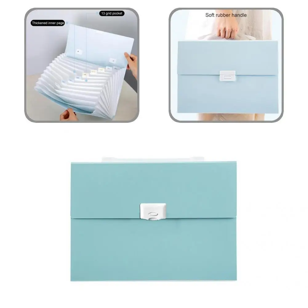 Органайзер для файлов с 13 отделениями, Отличная практичная долговечная папка для файлов A4 папка для бумажных документов