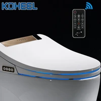lcd 5 color intelligent toilet seat elongated electric bidet cover smart bidet heating sits led light wc