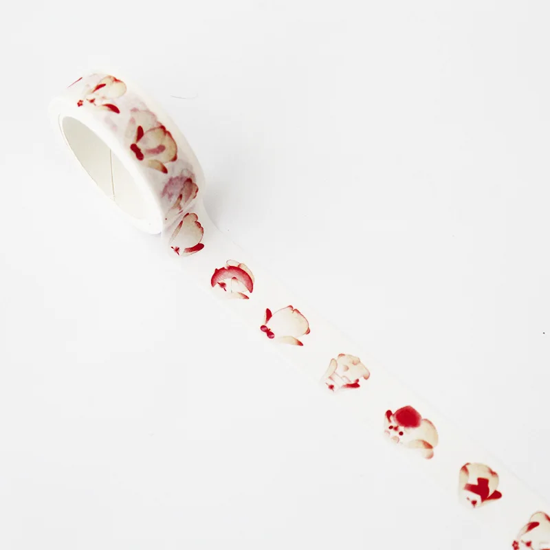 1 шт. 15 мм * 7 м Единорог Фламинго васи лента милый кактус шаблон маскирующая