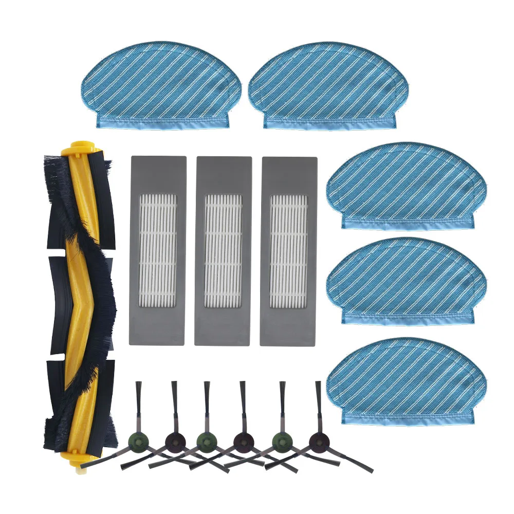 for Ecovacs Deebot Ozmo T8 Filter Side Brush Mop Cloth Set Vacuum Cleaner Parts replacement home accessories