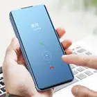 Прозрачный зеркальный Чехол-книжка для Xiaomi Redmi Note 10 10S 9 Pro Max 9S 8 8T 7 Pro, умный чехол для Redmi 10X 9 Power 9T 9A 9C 8 8A