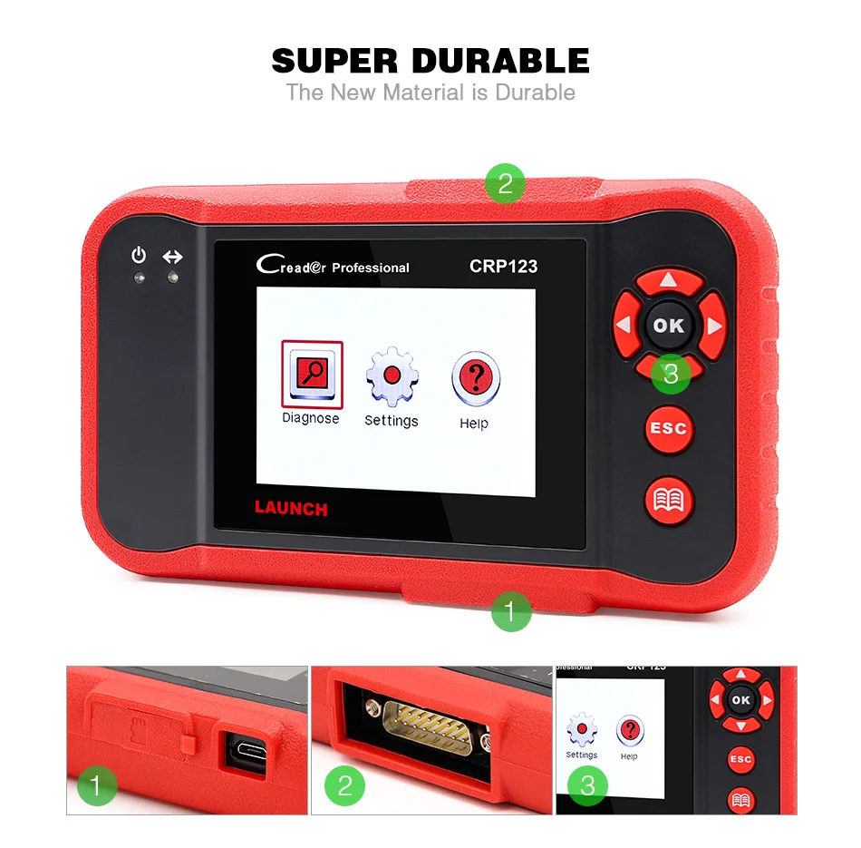 LAUNCH CRP123 OBD2 считыватель кода своими руками OBD 2 ODB2 диагностический инструмент