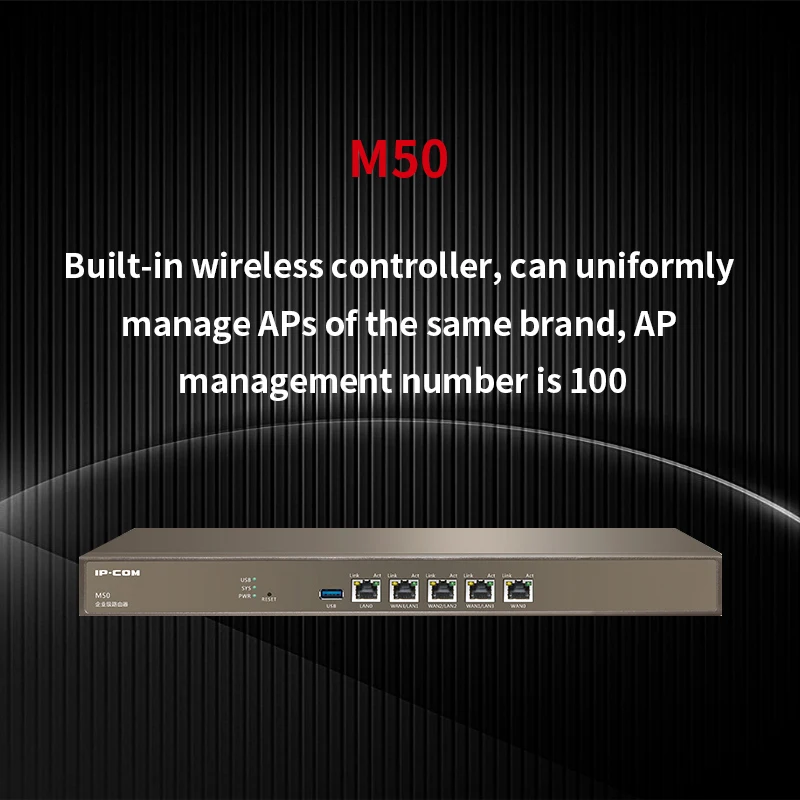 IP-COM M50 5 портов 10/100/1000 м авто-баланс Gigabyte корпоративный маршрутизатор управление AP