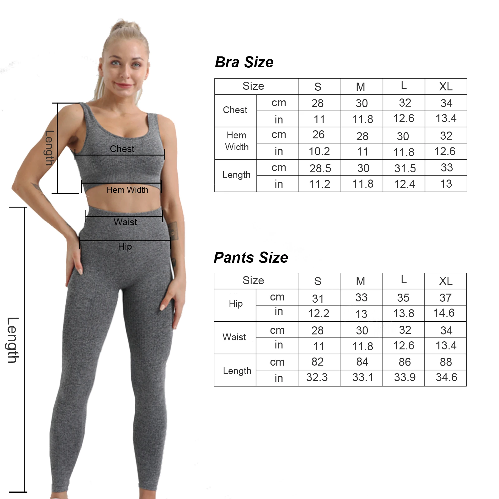 

2Pcs Seamless Yoga Set Gym Fitness Clothing Women Yoga Suit Sportswear Female Workout Leggings Top Sport Clothes Training Tights