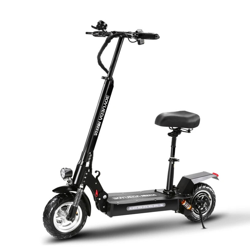 Электрический скутер способный преодолевать Броды для взрослых 10 дюймовый