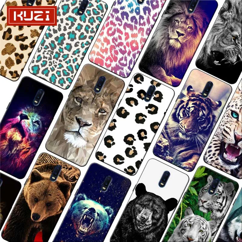 Модный круговой Тигр Леопард Волк тигр медведь Мягкий силикон чехол для телефона