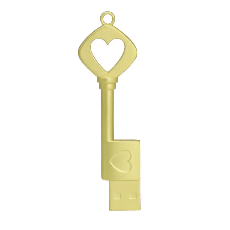 Сердце ключ USB флэш-накопитель ювелирные изделия Алмазный ключ ручка-накопитель 4G 8GB 16GB 64GB Флешка карта памяти Usb флешка водонепроницаемый металлический ключ - Цвет: 9