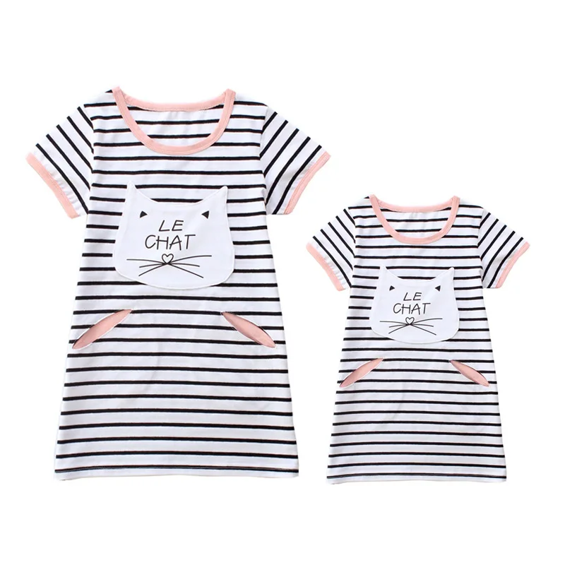 Набор одинаковых пижам для всей семьи мамы и дочки детские пижамы платья детское