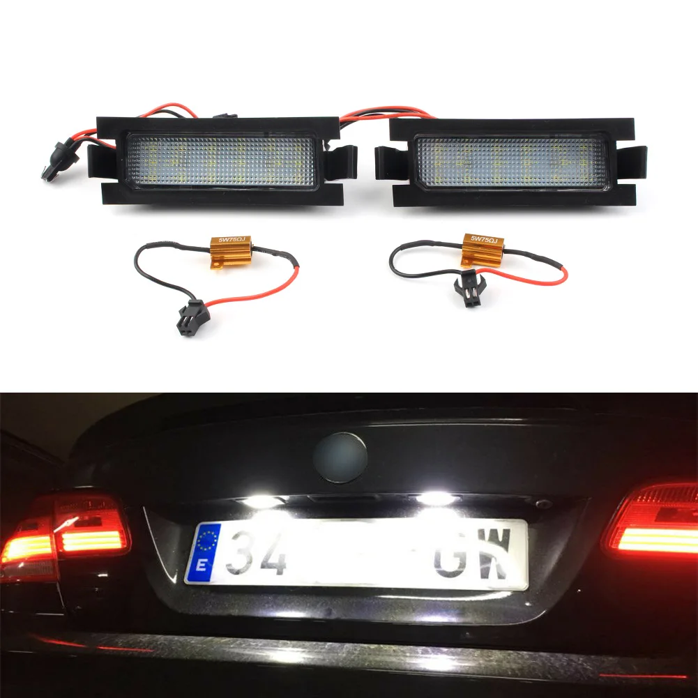 

2Pcs Auto Car 18SMD Rear LED License Number Plate Lights Lamps For Hyundai I30 5D 2013-2014&I30 CW GD 2012-2019 Car Accessories