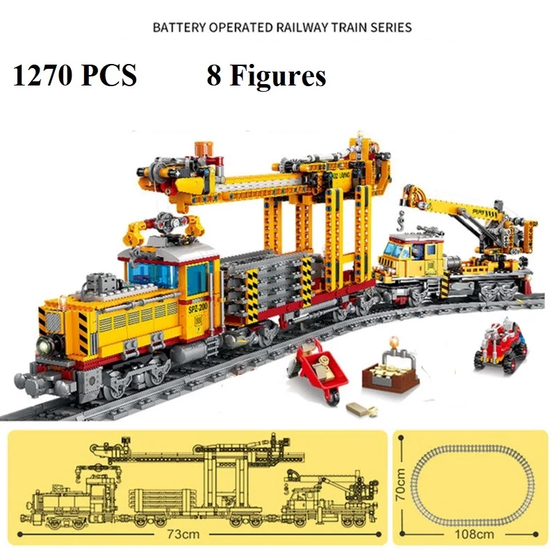 Креативная модель парового электрического железнодорожного поезда
