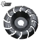 1 шт. 65 мм Угловая шлифовальная машина, шлифовальный круг для дерева, 12 Зубцов, резьба по дереву, диск 16 мм, шлифовальный диск для дерева, деревообрабатывающий режущий инструмент