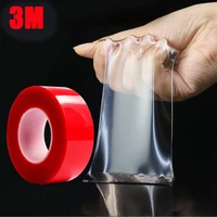 68101215mm double sided adhesive tape acrylic transparent no traces sticker for led strip car fixed tablet fixed tape
