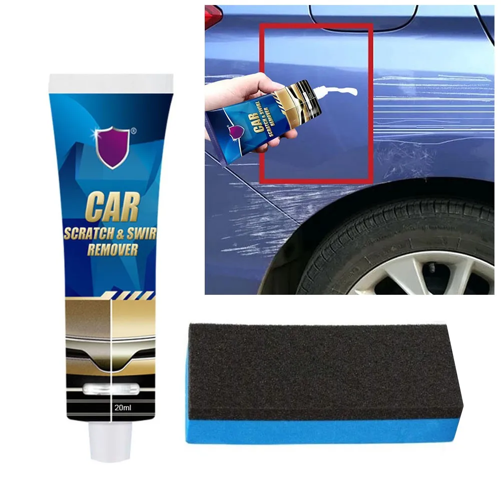 

1PCS Car Scratch & Swirl Remover Body Compound Repair Polishing Wax Paint Care +Sponge Car Wash & Maintenance Accessories