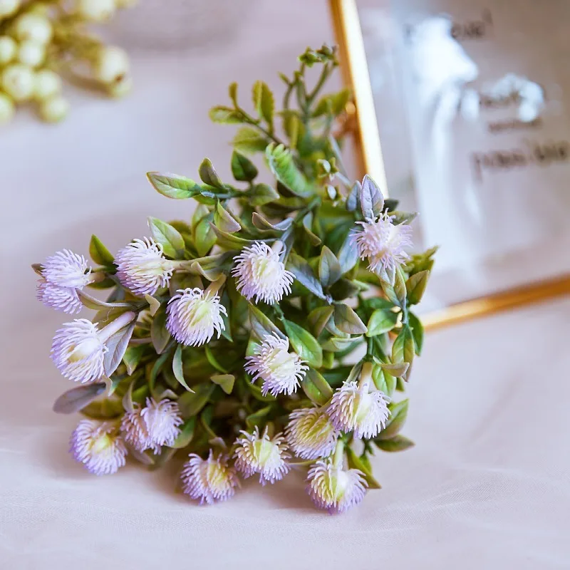 Искусственный цветок большой фрукт зеленое растение пасторальный обеденный