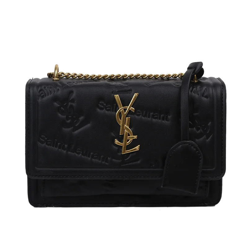 

Net red embossed bag women's bag 2020 new fashion versatile chain letter one shoulder small square bag