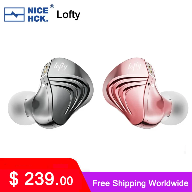 

NiceHCK Lofty HIFI наушники флагманские металлические вкладыши 10,1 мм Чистый бериллий динамические спортивные музыкальные игры IEM с 0,78 мм 2pin MK3