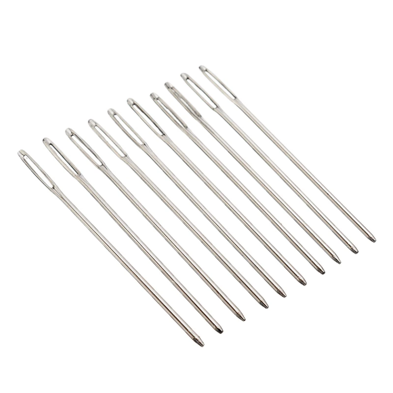 10 шт. DIY большие иглы для глаз гобелен вышивки Штемпельная игла инструменты шитья