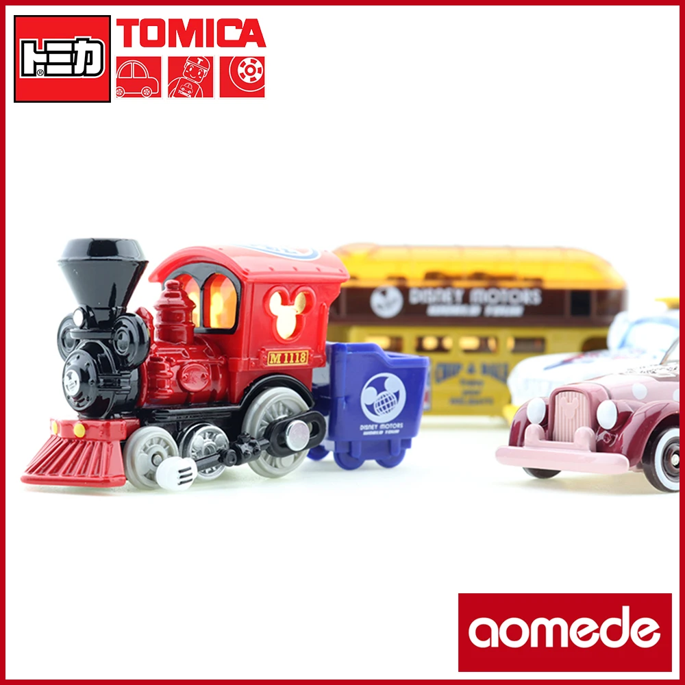 

TAKARA TOMY Tomica Alloy Car Model Boy Toy Ornaments DISNEY MOTORS WORDL TOUR Mickey Train Minnie Sunshine bus