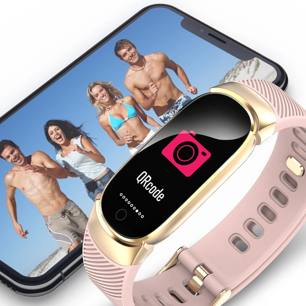 Smart Watch Women Waterproof Bracelet Bluetooth Camera Heart Rate Monitor Fitness Tracker For Android IOS Smartwatch Smartband |