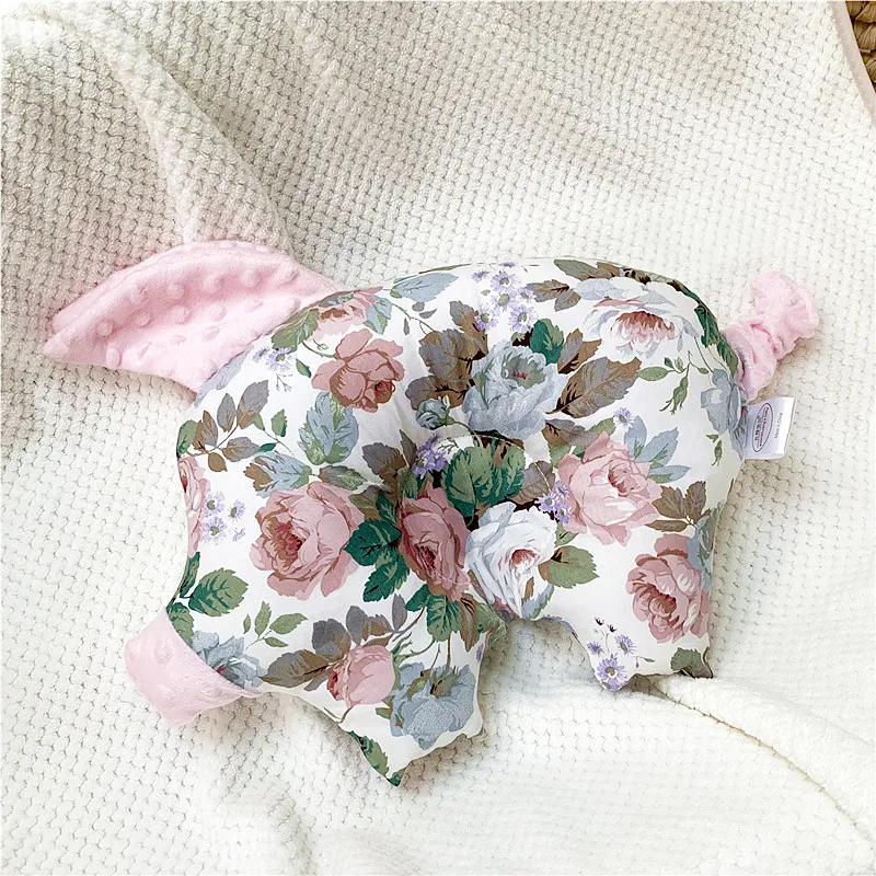 

Fashion Nursing Baby Pillow Newborn Piggy Shape Multicolor Pure Cotton Anti Deviation Head Pillow Sleep Positioner Baby Toys