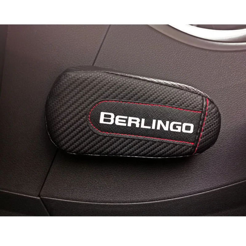 

For Citroen Berlingo1pc Carbon Fiber Leather Auto Leg Cushion Knee Pad Car Door Arm Pad Car Accessories Vehicle Protective