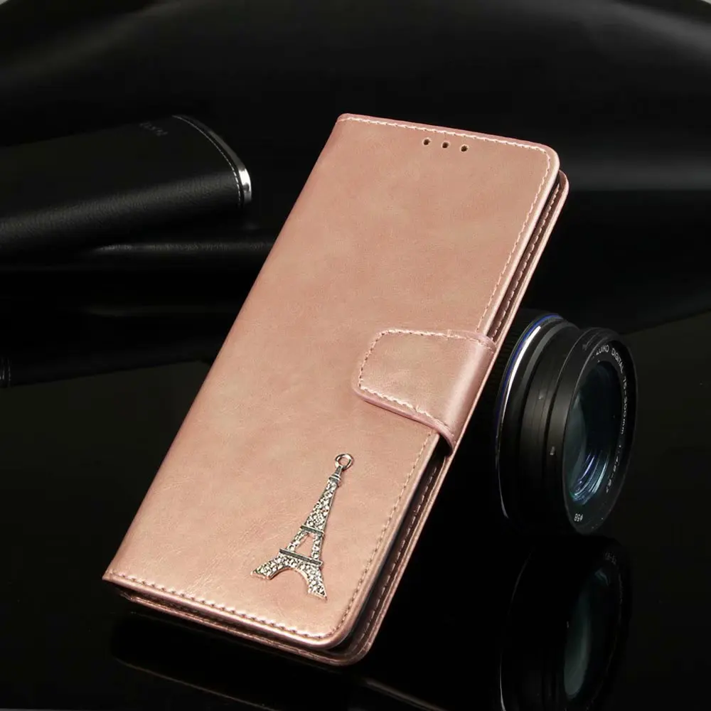 Винтажный кожаный чехол бумажник с алмазной башней для Samsung Galaxy S10 9 8 10E 7 6 Edge 5 4 3 A7